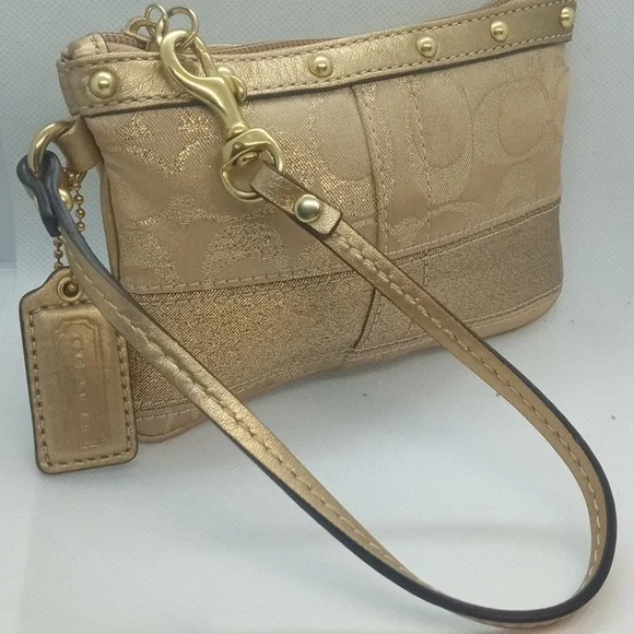 COACH SIGNATURE STUD WRISTLET - Picture 3 of 10